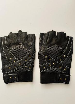 Перчатки спортивные для кроссфита и воркаута bc-4621 р-р l (21-22 см) черные