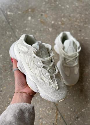 Кроссовки adidas yeezy 500 light biege1 фото