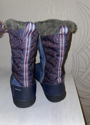 Зимові черевики чоботи quechua waterproof2 фото