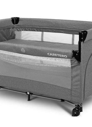 Детская кровать манеж caretero esti graphite3 фото