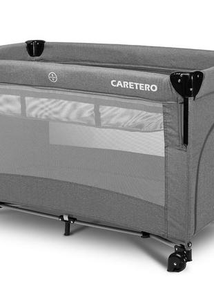 Детская кровать манеж caretero esti graphite1 фото