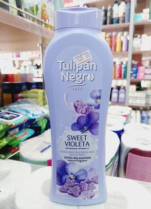 Гель для душу tulipan negro sweet violeta 650ml1 фото
