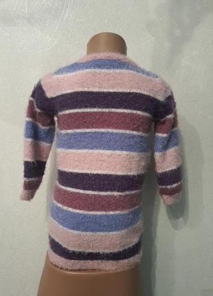 Удлиненная кофта туника, свитер травка в полоску, платье5 фото