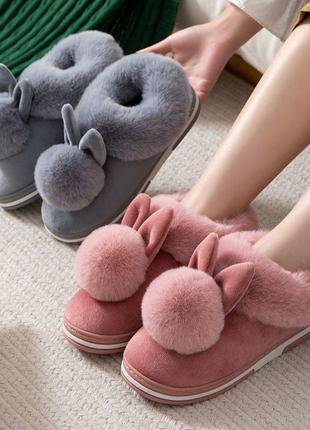 Теплые тапки тапочки меховые мокасины слипоны автоледи меховушки домашние домашняя...