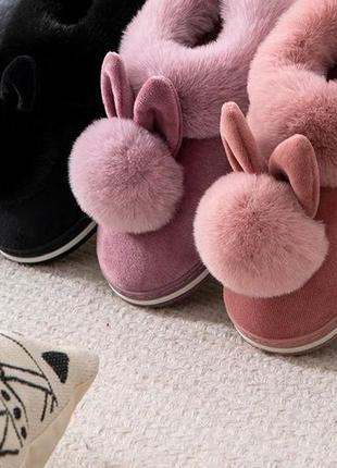 Теплые тапки тапочки меховые мокасины слипоны автоледи меховушки домашние домашняя...