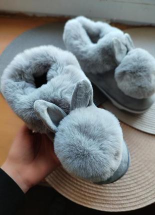 Теплые тапки тапочки меховые мокасины слипоны автоледи меховушки домашние домашняя...