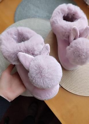 Теплые тапки тапочки меховые мокасины слипоны автоледи меховушки домашние домашняя...