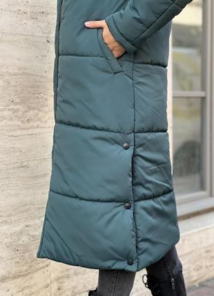 Куртка пальто зима на силиконе2 фото
