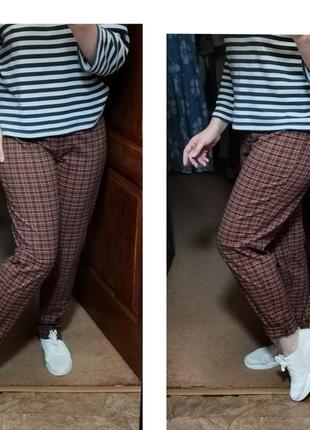 Винтаж annabell's женские брюки высокая посадка брюки в клетку винтаж2 фото