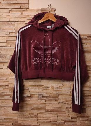 Худи укороченный оверсайз опущенные плечи adidas 36/s