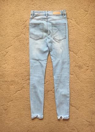 Крутые джинсы скинни stradivarius super high waist6 фото