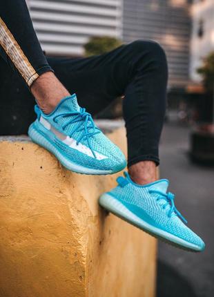 Мужские кроссовки adidas yeezy boost 350 v2 bluewater