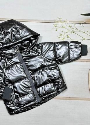 Зимова тепла куртка, синтепон, плюш, розмір 80-1207 фото