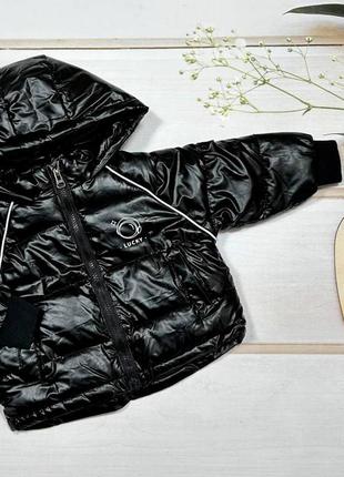 Зимова тепла куртка, синтепон, плюш, розмір 80-1204 фото