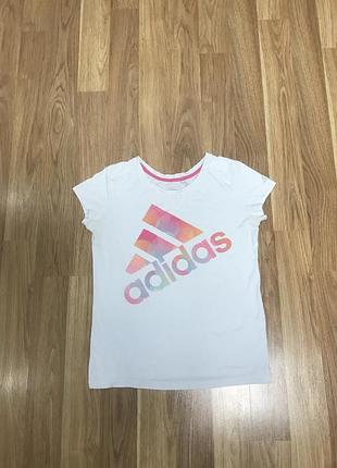 Спортивна біла футболка adidas climalite оригінал, розмір m