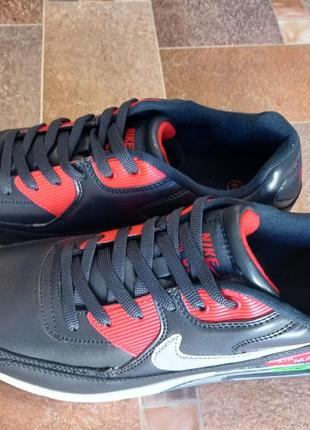 Nike air max. кожаные мужские кроссовки2 фото