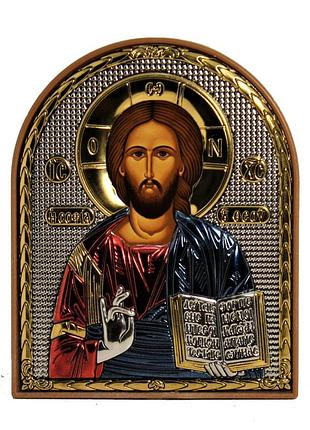 Грецька ікона silver axion спаситель ep2-001pag/p/c 6х8 см