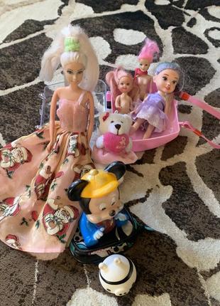 Комплект кукол детских для девочки barbie