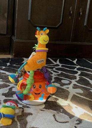 Нові розвиваючі  іграшки комплект lamaze для малюка chicco музикальні1 фото