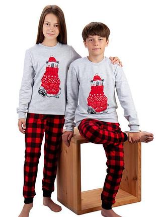 Новорічна піжама для дітей - підлітків 💗💙 family look новорічна піжама для дітей - підлітків