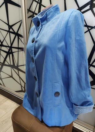 Флисовая рубашка, пальто anne de lankay голубого цвета 46-505 фото