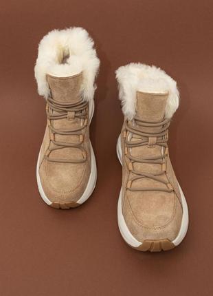 Теплі жіночі черевики зимові коричневі на замку 36-40 женские ботинки iva4 фото
