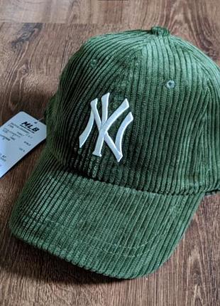 Вельветовая бейсболка кепка new york yankees оригинал
