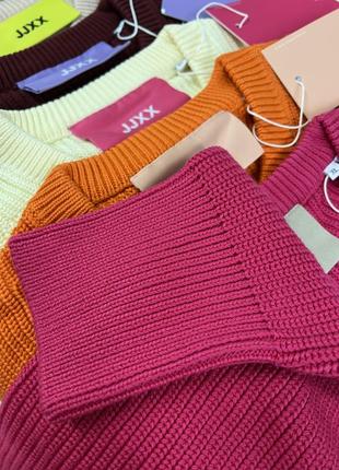Натуральный теплый вязаный светер фуксия jack &amp;jones5 фото