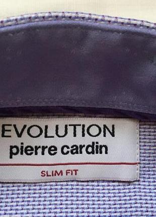 Рубашка evolution by pierre cardin (франция) slim fit размер 16,5/42/хl4 фото