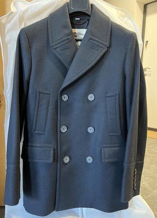 Укороченное шерстяное классическое пальто burberry оригинал