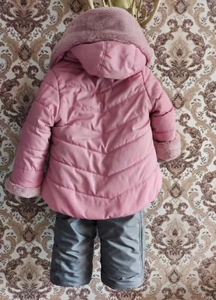 Дитячий зимовий комбінезон для дівчинки- розмір 925 фото