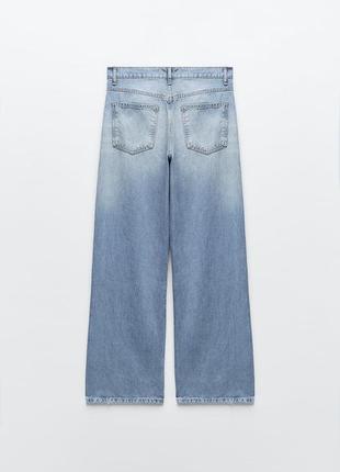 Джинси trf loose-fit mid-rise jeans zara5 фото