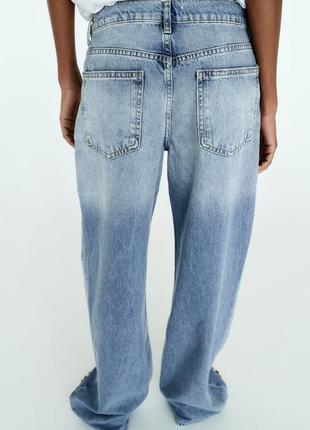 Джинси trf loose-fit mid-rise jeans zara9 фото
