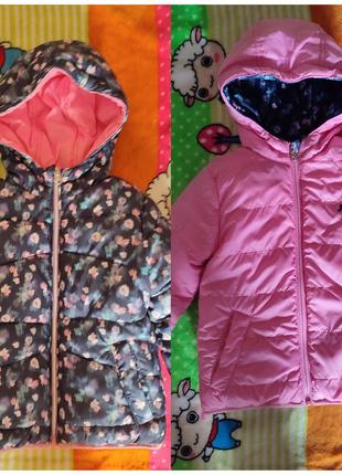 Двостороння демі куртка с&а 3-4 роки