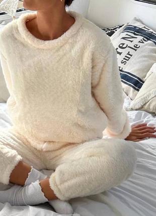 Махровая женская пижама 🔥5 фото
