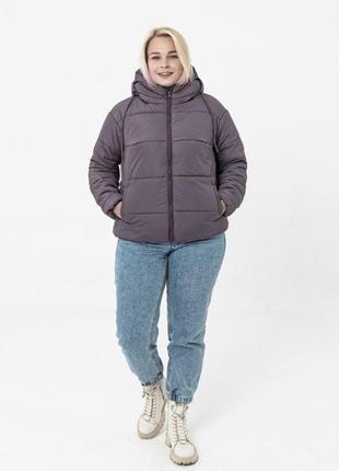 Демисезонная куртка размера plus size1 фото