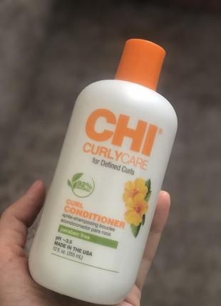 Акція кондиціонер для кучерявого і в'юнкого волосся chi curly care