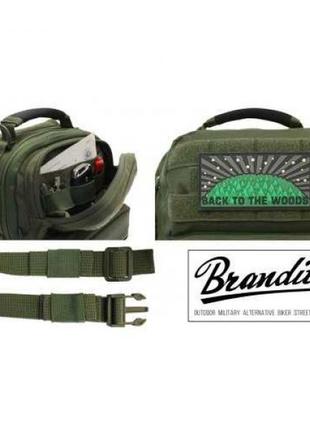 Однолямочный рюкзак brandit us cooper everydaycarry sling 8л 30 x 22 x 13 cm мультикам 8036-1616 фото