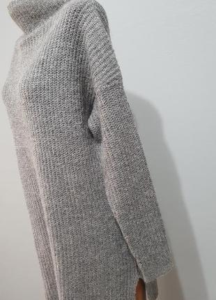 Шерстяной удлиненный свитер туника.2 фото