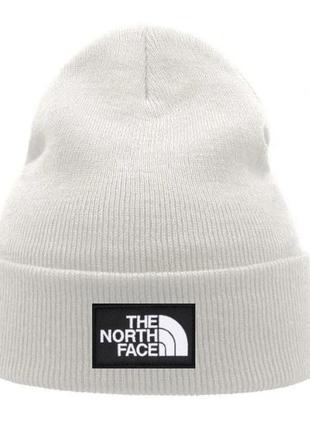 Зимова шапка the north face / шапка the north face біла