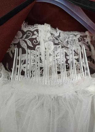 Платье свадебное +фата + перчатки.