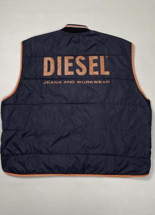 Винтажная жилетка безрукавка diesel vintage made in korea