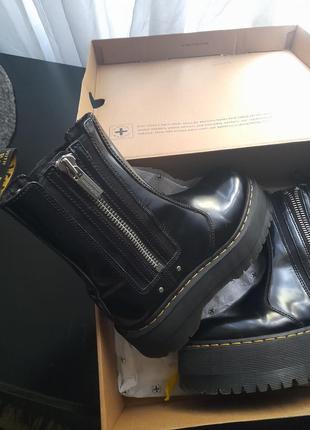 Dr.martens chelsea platform boots black на платформе2 фото