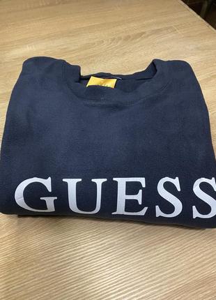 Свитшот большого размера из флиса guess2 фото