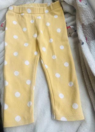 Яскраві штани в рубчик#лосіни в горох