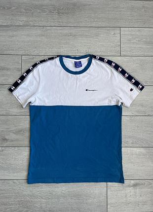 Футболка с лампасами кэжуал чемпион champion casual майка s оригинал