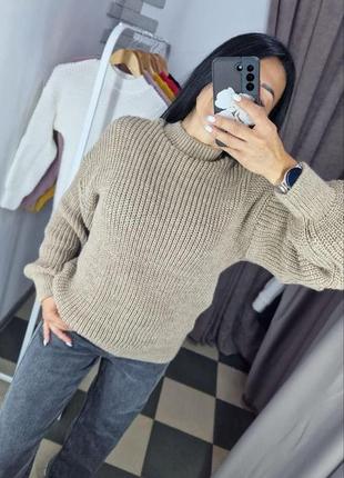 Шикарный шерстяной свитер5 фото