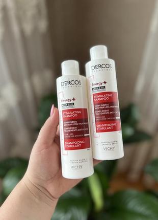 Тонізувальний шампунь для боротьби з випаданням волосся vichy dercos energy+ stimulating shampoo4 фото