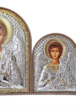 Грецька ікона silver axion ангел хранитель ep-172pag/p ep3 9x11 см3 фото