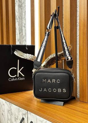 Сумка черная женская в стиле marc jacobs марк джейкобс  сумка клатч кросс боди